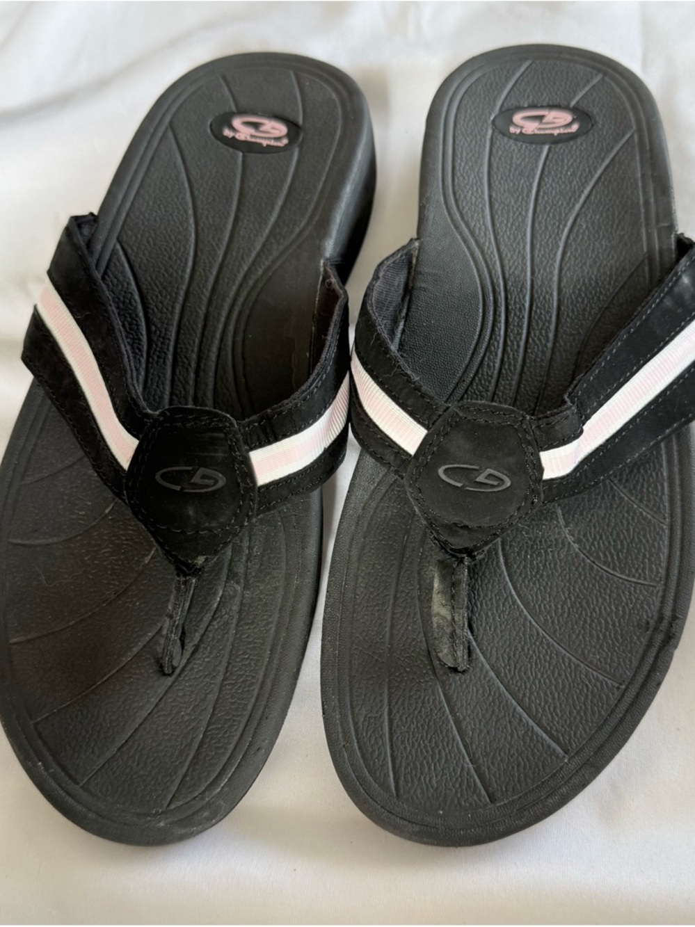 C9 By Champion Black Flip Flops Contoured Footbed Women’s Size 8 Barely Used